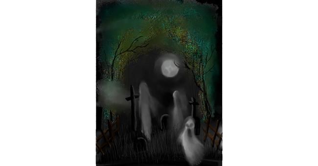 Drawing of Ghost by 🌌Mom💕E🌌