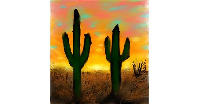 Drawing of Cactus by KayXXXlee