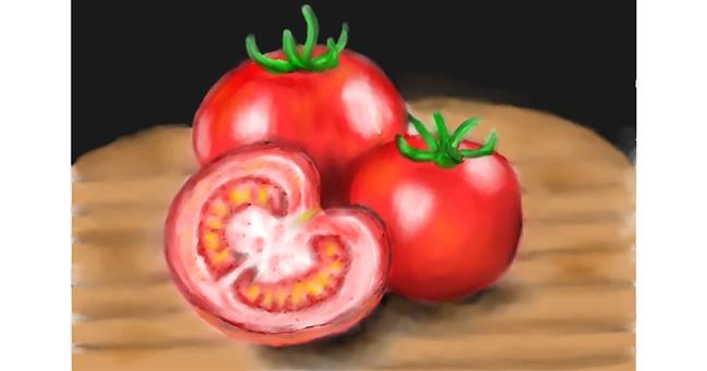 Drawing of Tomato by Wizard