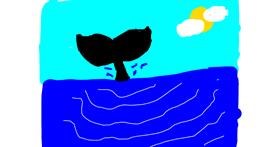 Drawing of Whale by dtinyone