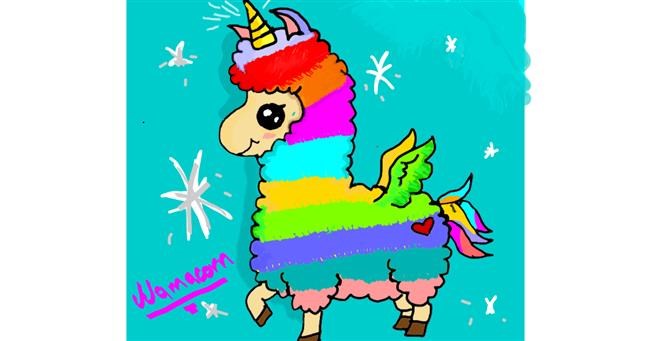 Drawing of Llama by Mercy