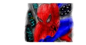 Spiderman-Zeichnung von Doodle