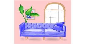 Drawing of Couch by Cec