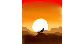 Drawing of Kangaroo by Sala