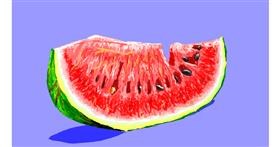 Wassermelone-Zeichnung von Sam