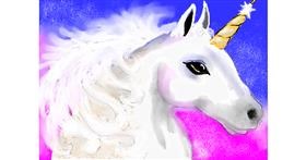 Drawing of Unicorn by Debidolittle