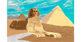 Drawing of Sphinx by Coyote