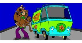 Drawing of Van by Annie
