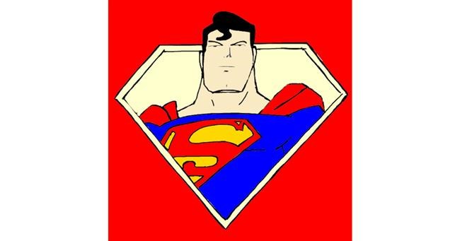 Drawing of Superman by Ani