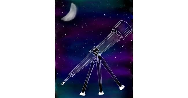 Drawing of Telescope by Lahari