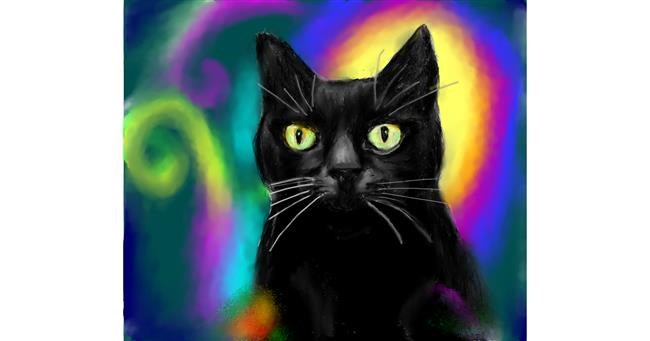 Drawing of Cat by Yasi