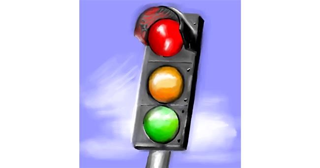 Drawing of Traffic light by ⋆su⋆vinci彡