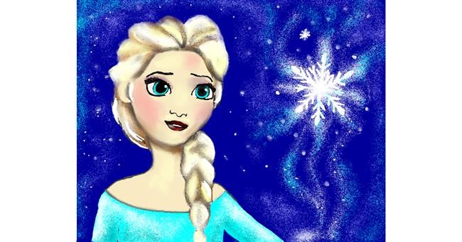 Elsa (Disney)-Zeichnung von Cec