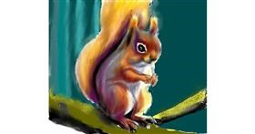 Drawing of Squirrel by Yasi