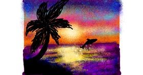 Drawing of Palm tree by Nonuvyrbiznis 