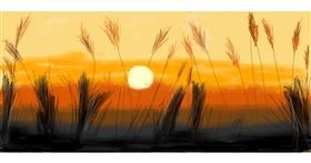 Drawing of Sunset by robee
