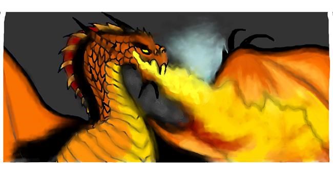 Drawing of Dragon by DebbyLee