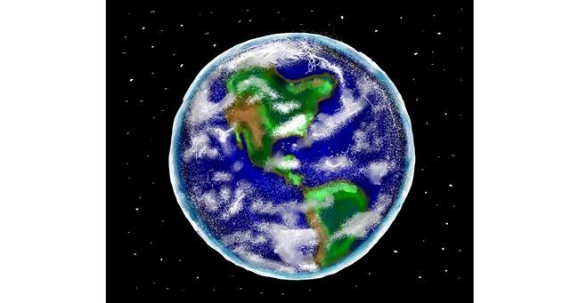 Drawing of Earth by Bri