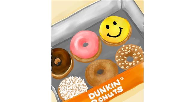 Drawing of Donut by GreyhoundMama