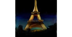 Drawing of Eiffel Tower by Lou