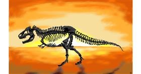 T-rex dinosaur - autor: flowerpot