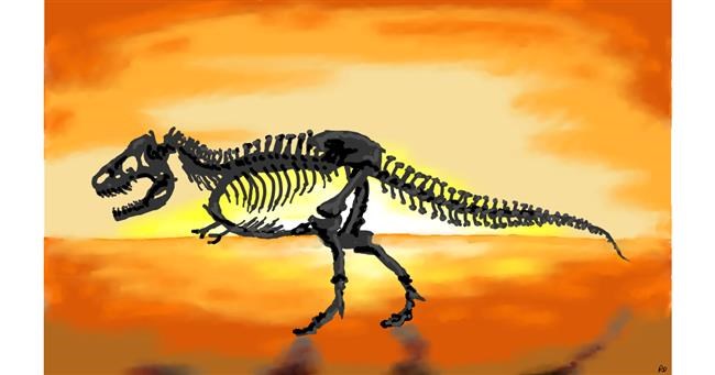 T-rex dinosaur - autor: flowerpot