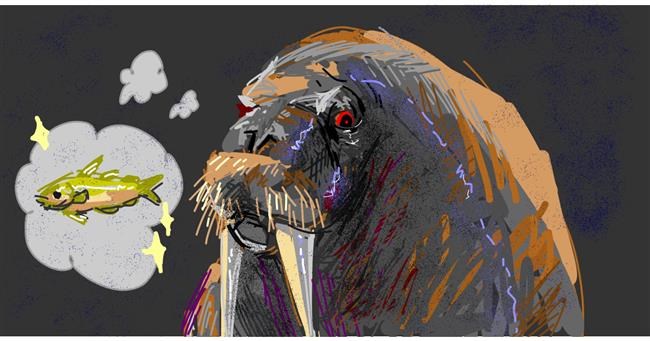 Drawing of Walrus by seevant