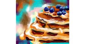 Drawing of Pancakes by Sirak Fish