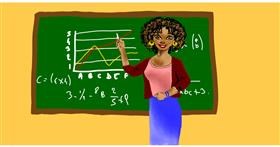 Drawing of Teacher by Eclat de Lune