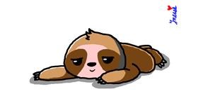 Drawing of Sloth by InessA