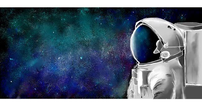 Drawing of Astronaut by Aremix