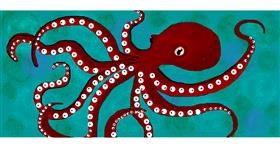 Drawing of Octopus by DebbyLee