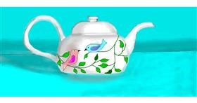 Drawing of Teapot by Debidolittle