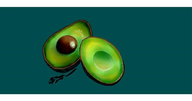 Avocado-Zeichnung von lama