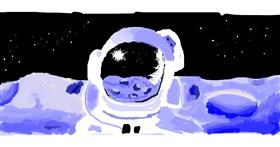 Drawing of Astronaut by jegaevi