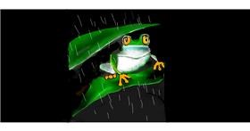 Drawing of Frog by Gillian