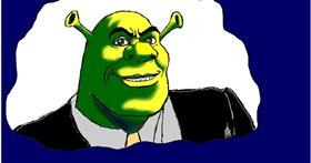 Drawing of Shrek by InessA