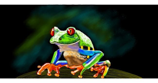 Frosch-Zeichnung von Chaching