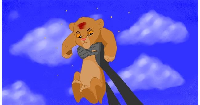 Simba (Der König der Löwen)-Zeichnung von DizzyGnome