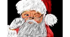 Drawing of Santa Claus by Mia