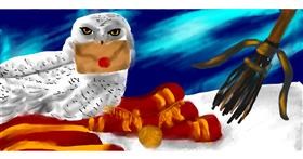 Drawing of Owl by Kate
