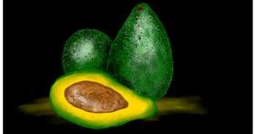 Avocado-Zeichnung von Eclat de Lune