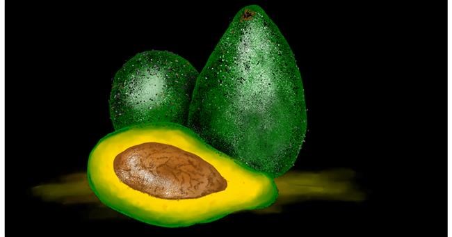 Drawing of Avocado by Eclat de Lune