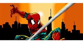 Drawing of Spiderman by Annie