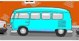 Drawing of Van by Swimmer