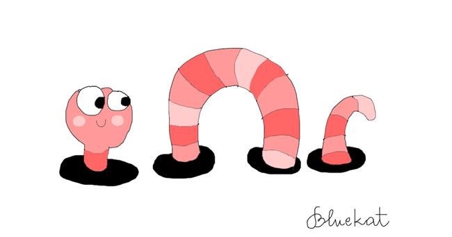 Drawing of Worm by kat