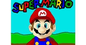 Drawing of Super Mario by Debidolittle