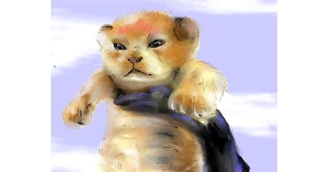 Drawing of Simba (Lion King) by ❤ORO❤