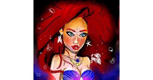 Drawing of Mermaid by Clar