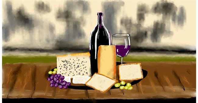 Drawing of Cheese by Eclat de Lune